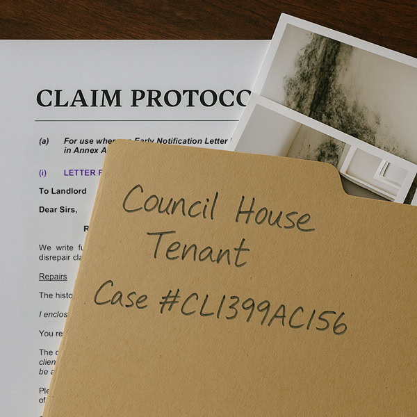 Housing disrepair protocol documents and evidence